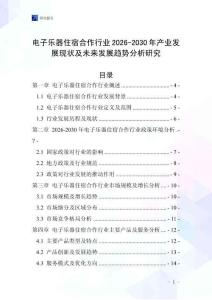 電子樂器住宿合作行業(yè)2026-2030年產(chǎn)業(yè)發(fā)展現(xiàn)狀及未來發(fā)展趨勢分析研究