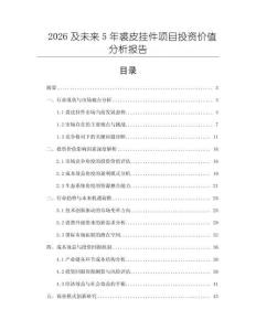 2026及未來5年裘皮掛件項目投資價值分析報告