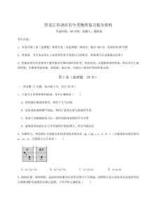 2024年黑龍江省訥河市中考物理復(fù)習(xí)提分資料【精華版】附答案詳解