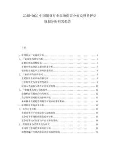 2025-2030中國銀業行業市場供需分析及投資評估規劃分析研究報告