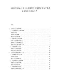 2025至2030中国N乙基咪唑行业发展研究与产业战略规划分析评估报告
