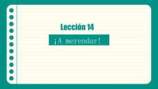 外教社2026快樂西班牙語2（A2）PPT課件Unidad 5 Lección 14
