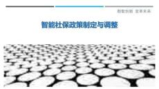 智能社保政策制定與調整