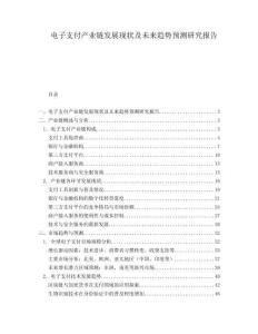 電子支付產(chǎn)業(yè)鏈發(fā)展現(xiàn)狀及未來趨勢預(yù)測研究報(bào)告