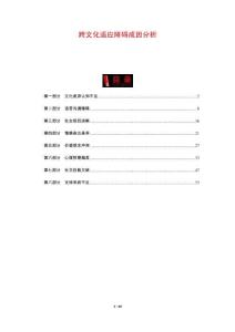跨文化适应障碍成因分析