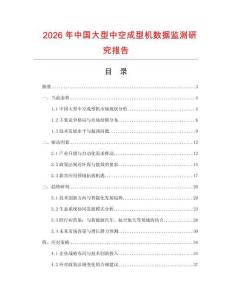 2026年中國大型中空成型機(jī)數(shù)據(jù)監(jiān)測研究報(bào)告