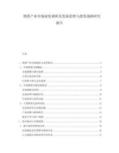 期貨產業市場深度調研及發展趨勢與投資戰略研究報告