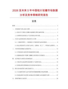2026至未來5年中國桔片軟糖市場數據分析及競爭策略研究報告