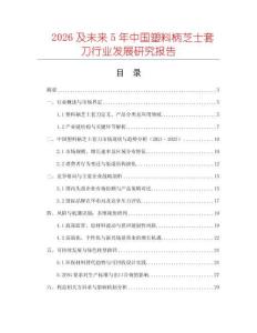 2026及未來5年中國(guó)塑料柄芝士套刀行業(yè)發(fā)展研究報(bào)告
