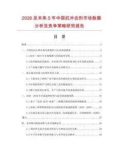2026至未來5年中國抗沖擊劑市場數(shù)據(jù)分析及競爭策略研究報(bào)告
