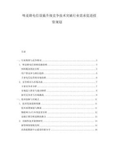 喀麥隆電信設(shè)施升級(jí)競(jìng)爭(zhēng)技術(shù)突破行業(yè)需求促進(jìn)投資規(guī)劃