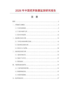 2026年中國(guó)把斧數(shù)據(jù)監(jiān)測(cè)研究報(bào)告