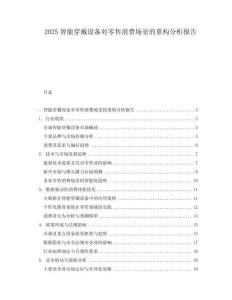 2025智能穿戴設備對零售消費場景的重構分析報告