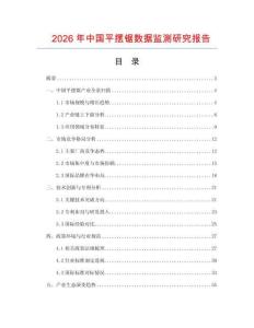 2026年中國平擺鋸數據監測研究報告