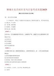 聊城市東昌府區(qū)青鳥計劃考試真題2025