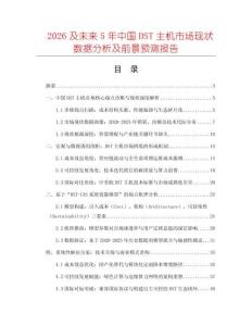 2026及未來5年中國DST主機(jī)市場現(xiàn)狀數(shù)據(jù)分析及前景預(yù)測報(bào)告