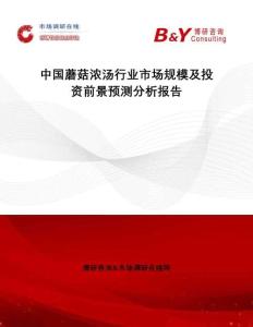 中國蘑菇濃湯行業(yè)市場規(guī)模及投資前景預測分析報告