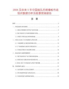 2026及未來5年中國插孔后絕緣板市場現狀數據分析及前景預測報告