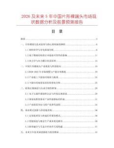 2026及未來5年中國片形裸端頭市場現(xiàn)狀數(shù)據(jù)分析及前景預(yù)測報告