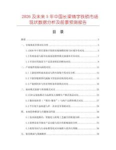 2026及未來5年中國長梁鑄字鐵鎖市場現(xiàn)狀數(shù)據分析及前景預測報告