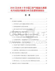 2026及未來5年中國乙炔氣瓶拋丸清理機市場現狀數據分析及前景預測報告