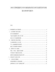 2025國相攝影行業(yè)市場(chǎng)現(xiàn)狀供需分析及投資評(píng)估規(guī)劃分析研究報(bào)告