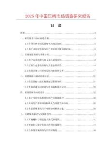 2026年中國(guó)壓柄市場(chǎng)調(diào)查研究報(bào)告