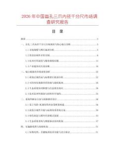 2026年中國盲孔三爪內(nèi)徑千分尺市場調(diào)查研究報告