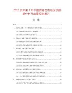 2026及未來5年中國肩挎包市場現(xiàn)狀數(shù)據(jù)分析及前景預(yù)測報(bào)告