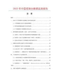 2025年中國觀測臺數據監測報告