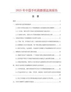 2025年中國手機刷數據監測報告