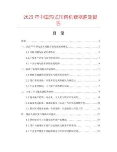 2025年中國(guó)溝式壓路機(jī)數(shù)據(jù)監(jiān)測(cè)報(bào)告