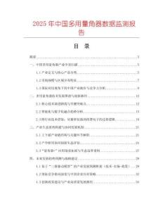 2025年中國多用量角器數據監測報告