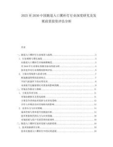 2025至2030中國跑道入口翼桿燈行業(yè)深度研究及發(fā)展前景投資評估分析