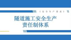 《安全生產(chǎn)要求》課件——5.1 隧道施工安全生產(chǎn)責(zé)任體系