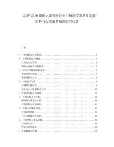 2025-2030我國火星探測行業市場深度調研及發展趨勢與投資前景預測研究報告