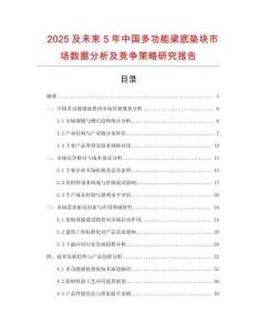 2025及未來5年中國多功能梁底墊塊市場數(shù)據(jù)分析及競爭策略研究報(bào)告
