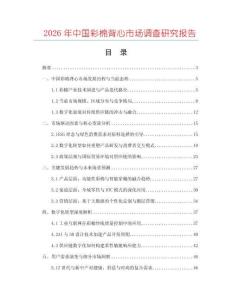 2026年中國彩棉背心市場調查研究報告