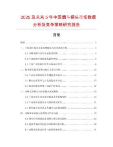 2025及未來5年中國煙斗探頭市場數(shù)據(jù)分析及競爭策略研究報告