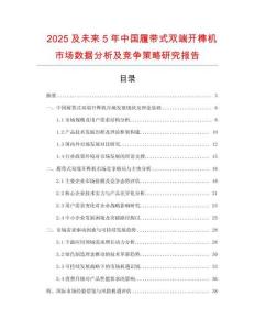 2025及未來5年中國履帶式雙端開榫機(jī)市場數(shù)據(jù)分析及競爭策略研究報告