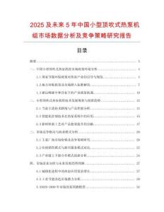 2025及未來5年中國小型頂吹式熱泵機(jī)組市場(chǎng)數(shù)據(jù)分析及競(jìng)爭(zhēng)策略研究報(bào)告