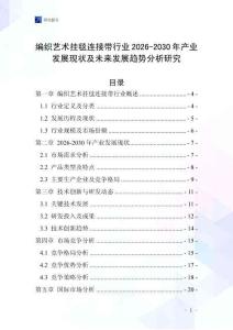 編織藝術(shù)掛毯連接帶行業(yè)2026-2030年產(chǎn)業(yè)發(fā)展現(xiàn)狀及未來發(fā)展趨勢分析研究