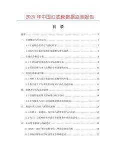 2025年中國紅底靴數據監測報告