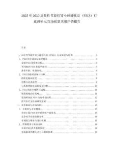 2025至2030局灶性節段性腎小球硬化癥（FSGS）行業調研及市場前景預測評估報告