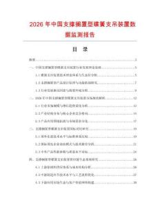 2026年中國支撐擱置型碟簧支吊裝置數(shù)據(jù)監(jiān)測報告