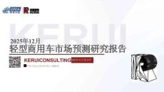 2025年12月輕型商用車市場預(yù)測研究報(bào)告