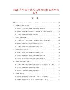 2025年中國開放式試煉機數據監測研究報告