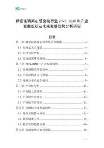 精密玻璃離心管套裝行業(yè)2026-2030年產(chǎn)業(yè)發(fā)展現(xiàn)狀及未來(lái)發(fā)展趨勢(shì)分析研究