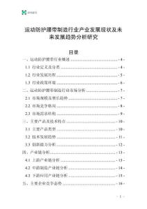 運(yùn)動防護(hù)腰帶制造行業(yè)產(chǎn)業(yè)發(fā)展現(xiàn)狀及未來發(fā)展趨勢分析研究