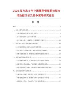 2026及未來5年中國圈型鋼纜配掛鎖市場數(shù)據(jù)分析及競爭策略研究報告